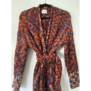 ❣️PRICE DROP! Skylar+Madison multi-color knit belted sweater - S〰